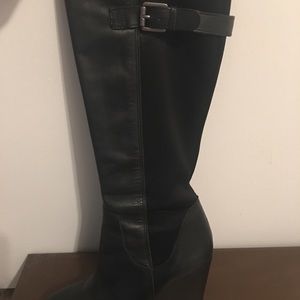 Franco Sarto Black leather boots